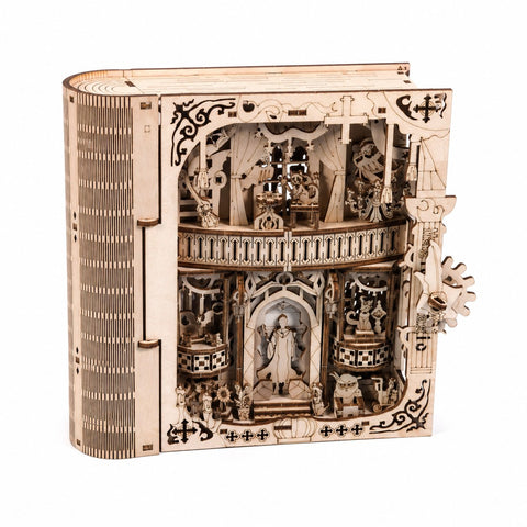 Magical Book Box 3D Wooden Puzzle front view